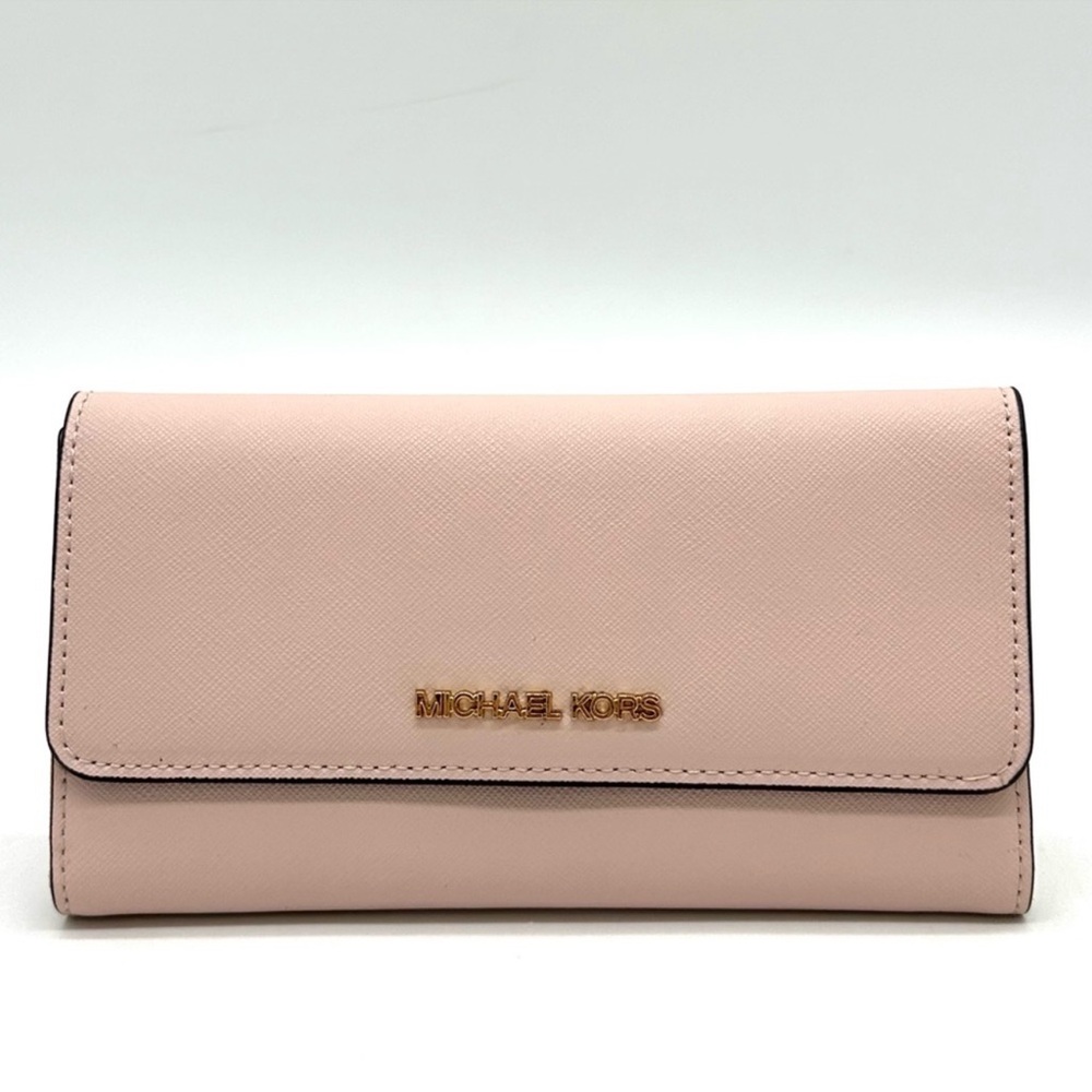 Michael Kors Large Trifold Wallet Powder Blush (NWT) - Picture 3 of 10